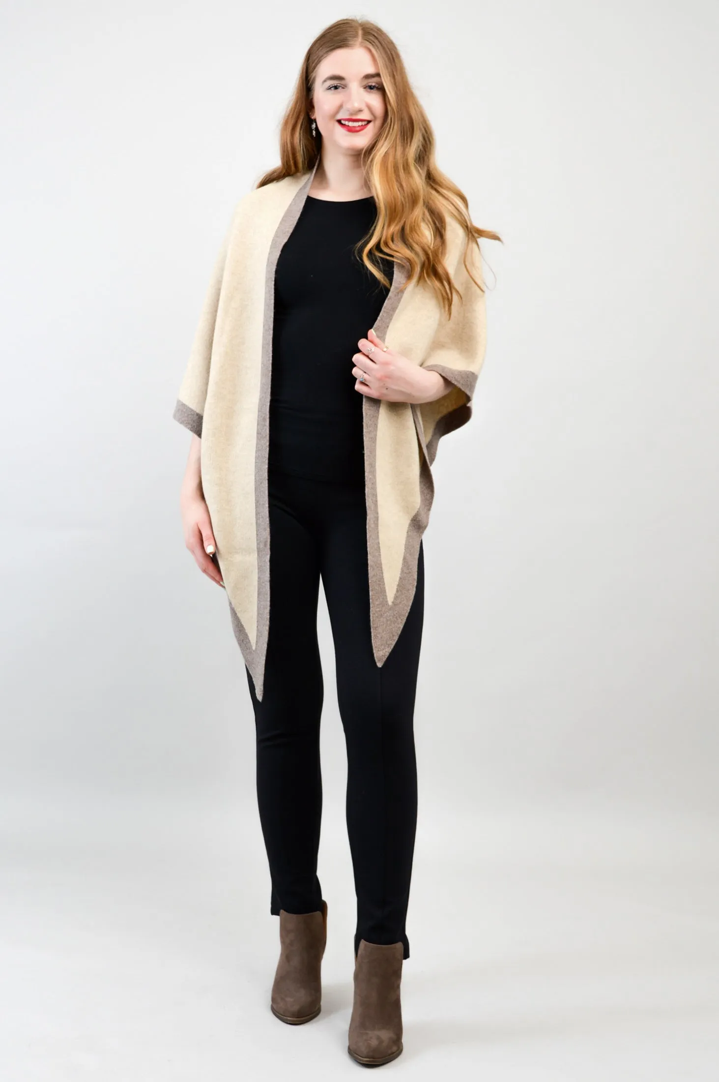 Necessity Shawl, Cream, Cashmere
