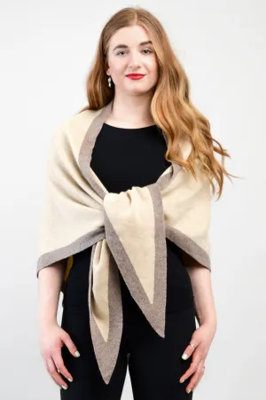 Necessity Shawl, Cream, Cashmere
