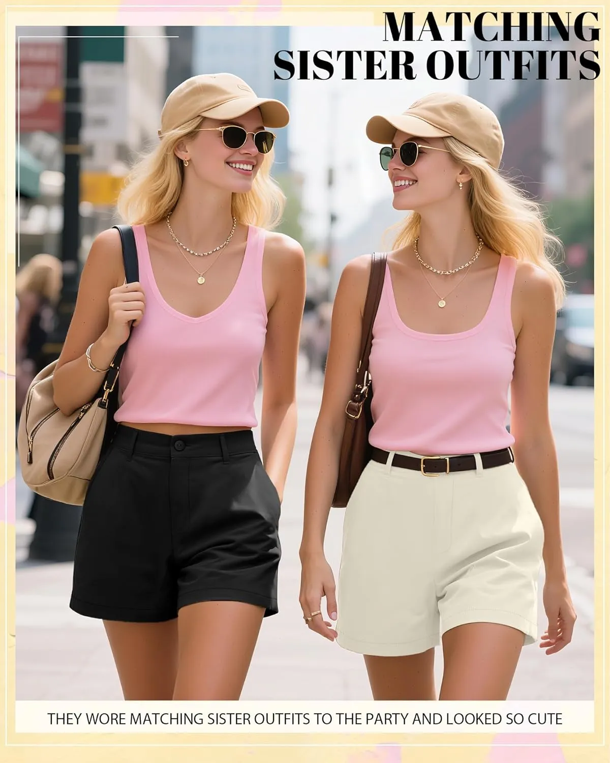 Neer 3 Pack Women's High Waist Shorts Casual Fashion Summer Loose Fit Relaxed Short with Pockets Button 4 Inch Inseam