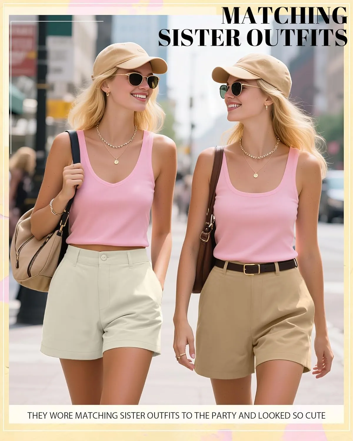 Neer 3 Pack Women's High Waist Shorts Casual Fashion Summer Loose Fit Relaxed Short with Pockets Button 4 Inch Inseam
