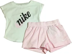 Nike Kids Baby Girl's Script Futura Tee & Shorts Set