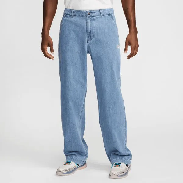 Nike SB El Jeano Cordura Denim Skate Pants Ashen Slate - White