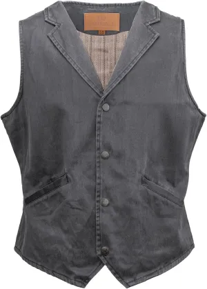 Outback Trading Company Men's Arkansas 2835 Casual Western Outdoor Vintage Canyonland Vest with Snaps & Concealment Pocket