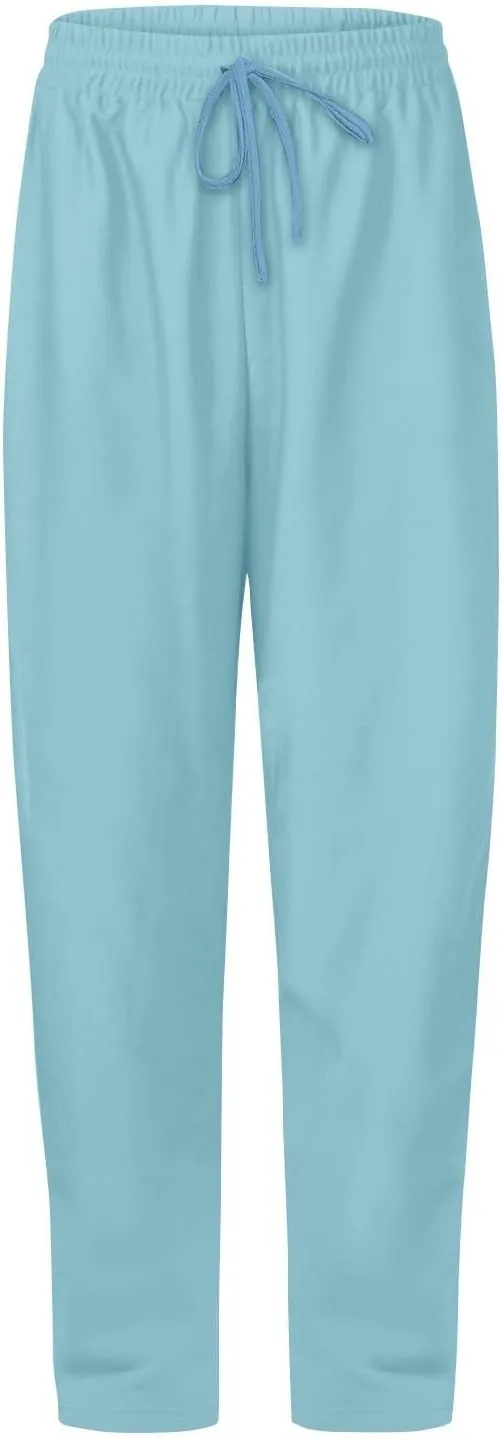 Pants for Women, Straight Leg Linen Pants High Waisted Cotton Wide Baggy