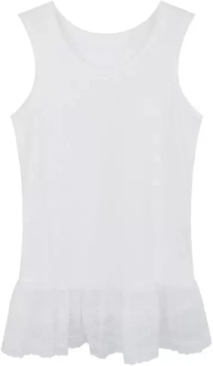Peplum Top Ruffle Tank Top Lace Patchowrk Ballet Cutecore Clothes Women Camisole Tops Casual Streetwear Summer Outfit