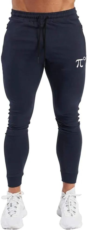 PIDOGYM Men's Track Pants,Slim Fit Athletic Sweatpants Joggers with Zipper Pockets