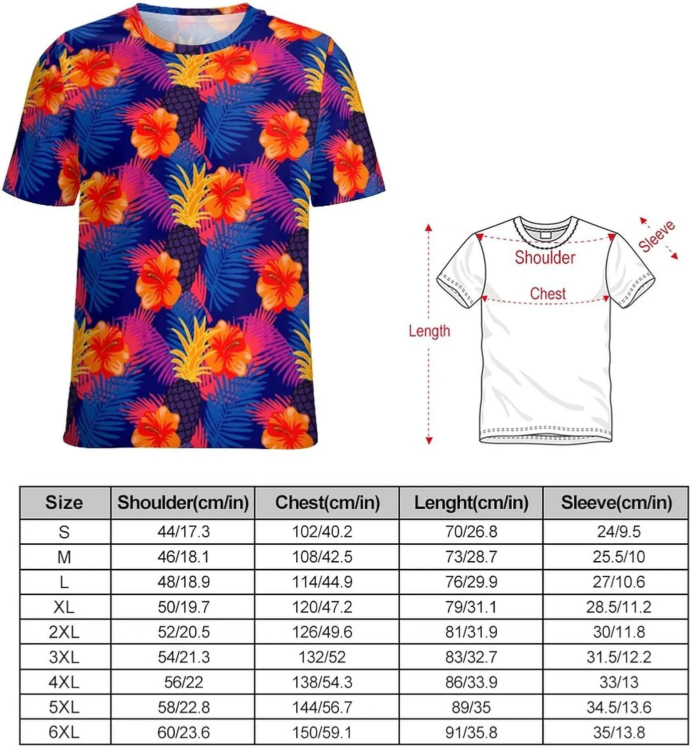Pineapple Palm-Leaf Flowers BE Zip Off Shoulder Top for Womens Summer Autumn Winter Creativity Top