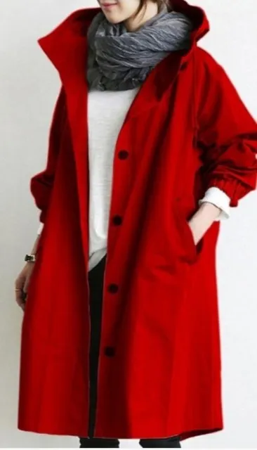 Purpdrank - Fashion Womens Trench Coats Hooded Long  Spring Autumn Windproof Lady Female Casual Clothes 8 Color Windbreaker Korean Style