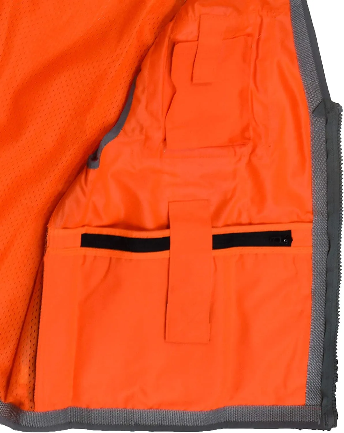 Radians SV55 Class 2 Heavy Woven Two Tone Engineer Vest with Padded Neck to Support Extra Weight in Cargo Pockets