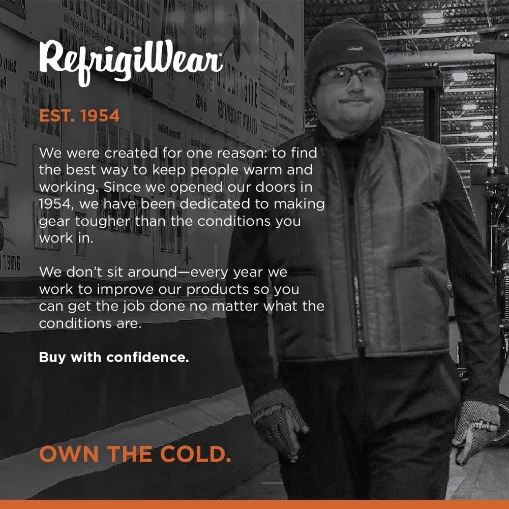 RefrigiWear Econo-Tuff Lightweight Warm Fiberfill Insulated Workwear Vest