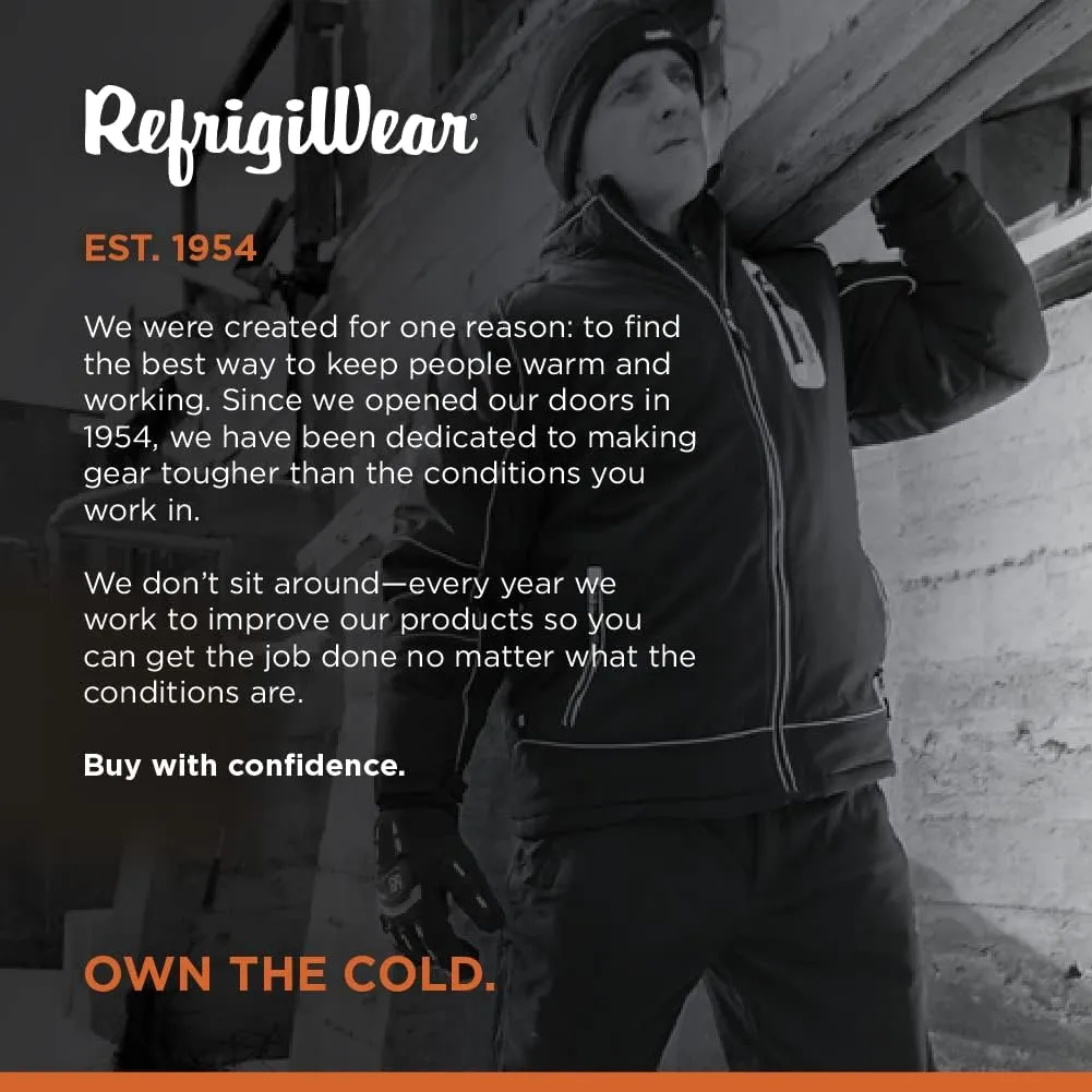 RefrigiWear Hivis Reversible Softshell Safety Vest - ANSI Class 2 High Visibility Orange with Reflective Tape