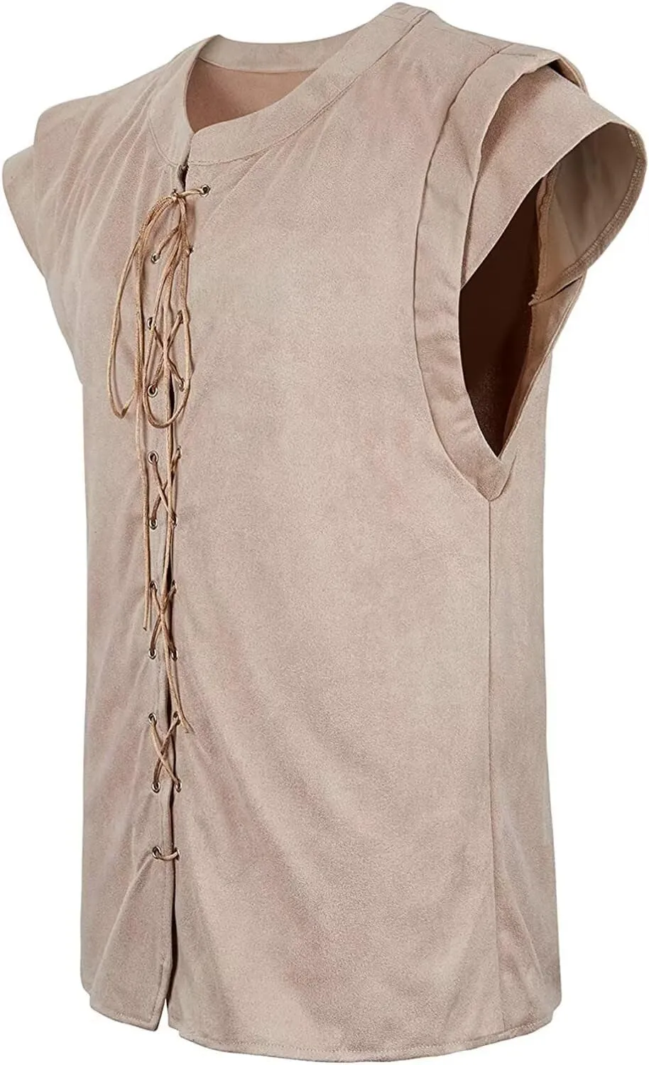 Renaissance Pirate Vest Viking Costume Men Medieval Retro Gothic Victorian Halloween Vintage Festival