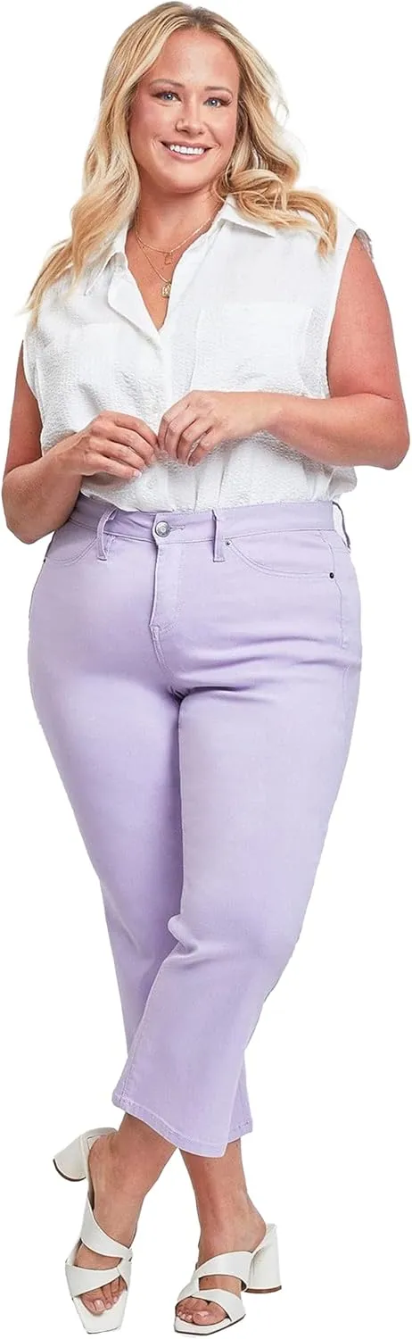 Royalty For Me Womens Women's Plus Size Hyperstretch High Rise Wide Leg Flood Pants