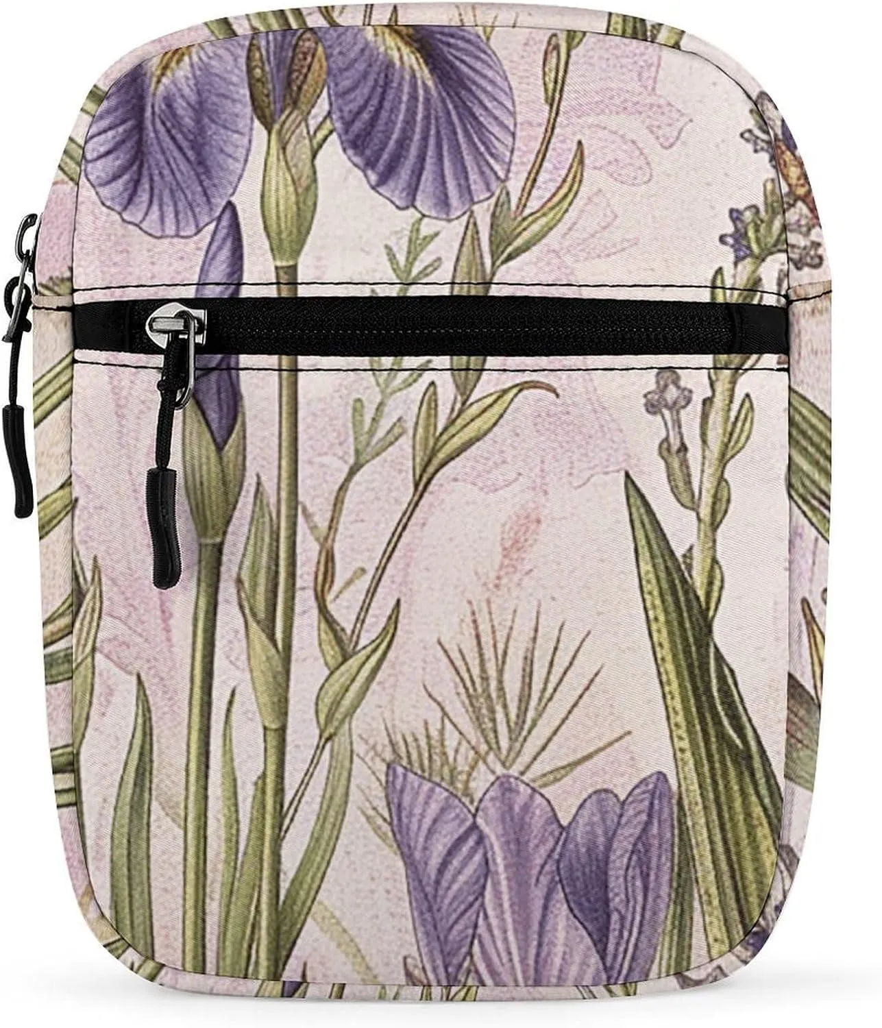 Satchel Tote Bag Messenger Bag Vintage Style Flowers Printed Mini Sling Bag Purse Suitable for Work Travel