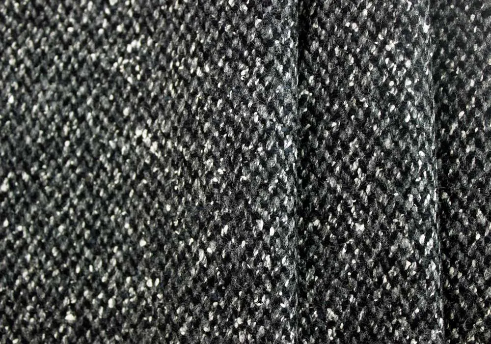 Shades of Grey Virgin Wool & Silk Blend Tweed (Made in Italy)