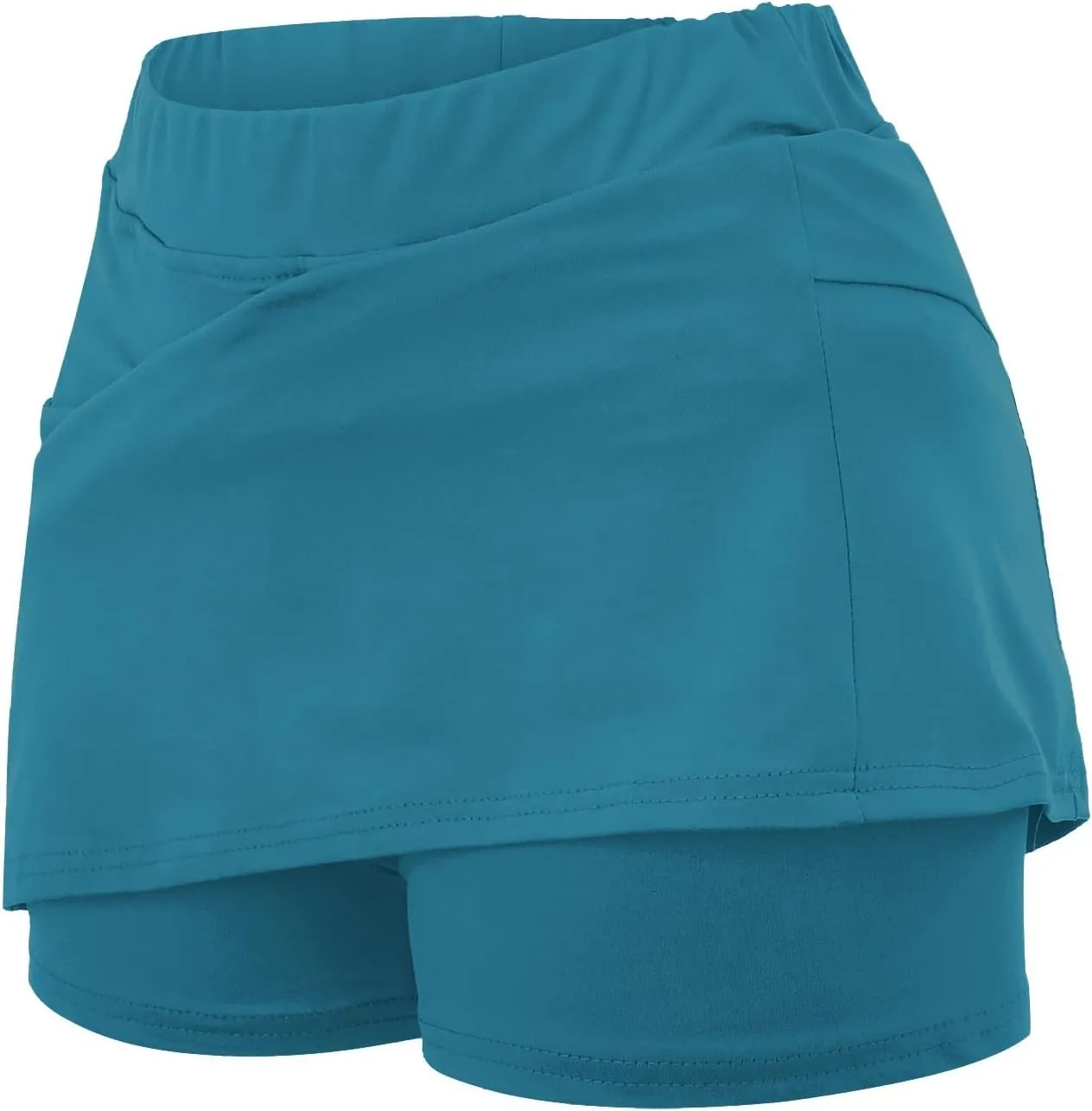 Skorts for Woman Plus Size Tummy Control Yoga Culottes Lightweight Quick Dry Tennis Golf Skirts with Shorts Underneath