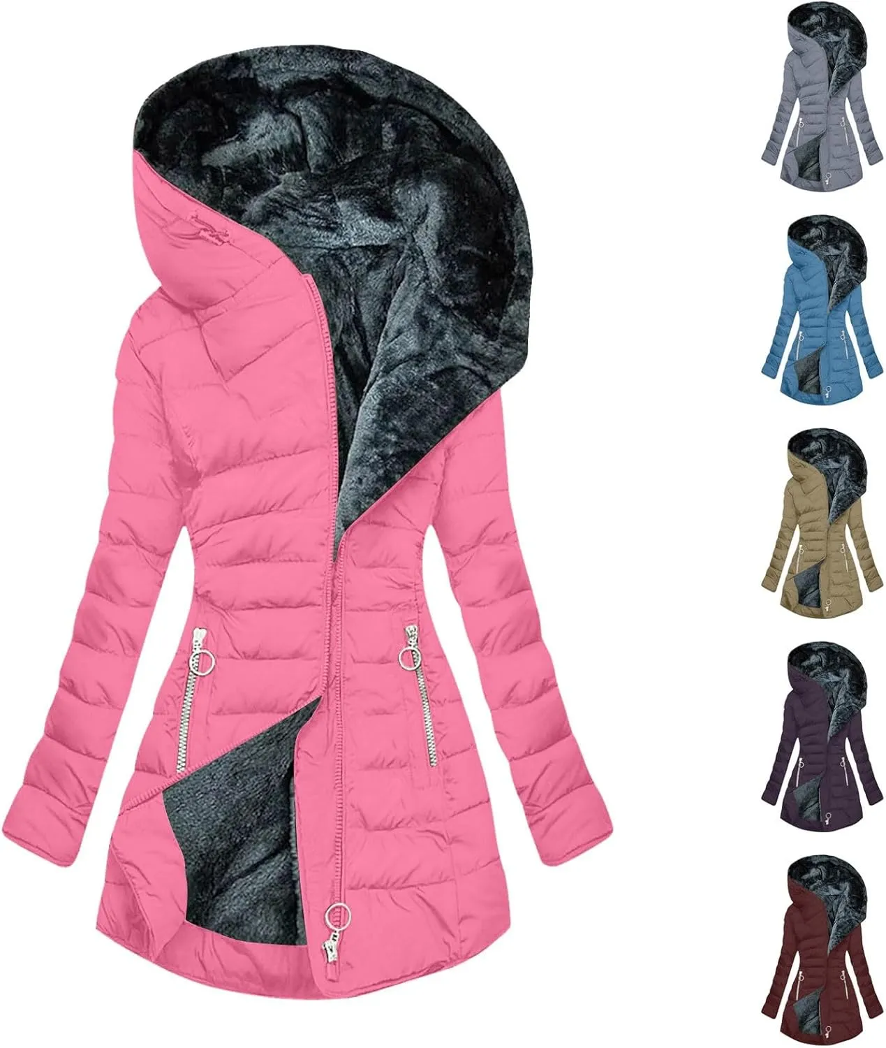 Snow Coats For Women Womens Packable Down Jacket With Hood Winter Puffer Jackets For Women Snow Clothes For Women