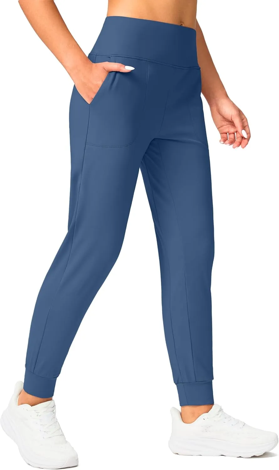 Soothfeel Women's Fleece Lined Joggers Pants High Waisted Water Resistant Thermal Sweatpants Winter Hiking Pants with Pockets