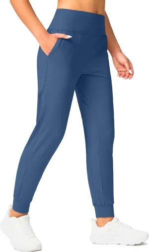 Soothfeel Women's Fleece Lined Joggers Pants High Waisted Water Resistant Thermal Sweatpants Winter Hiking Pants with Pockets
