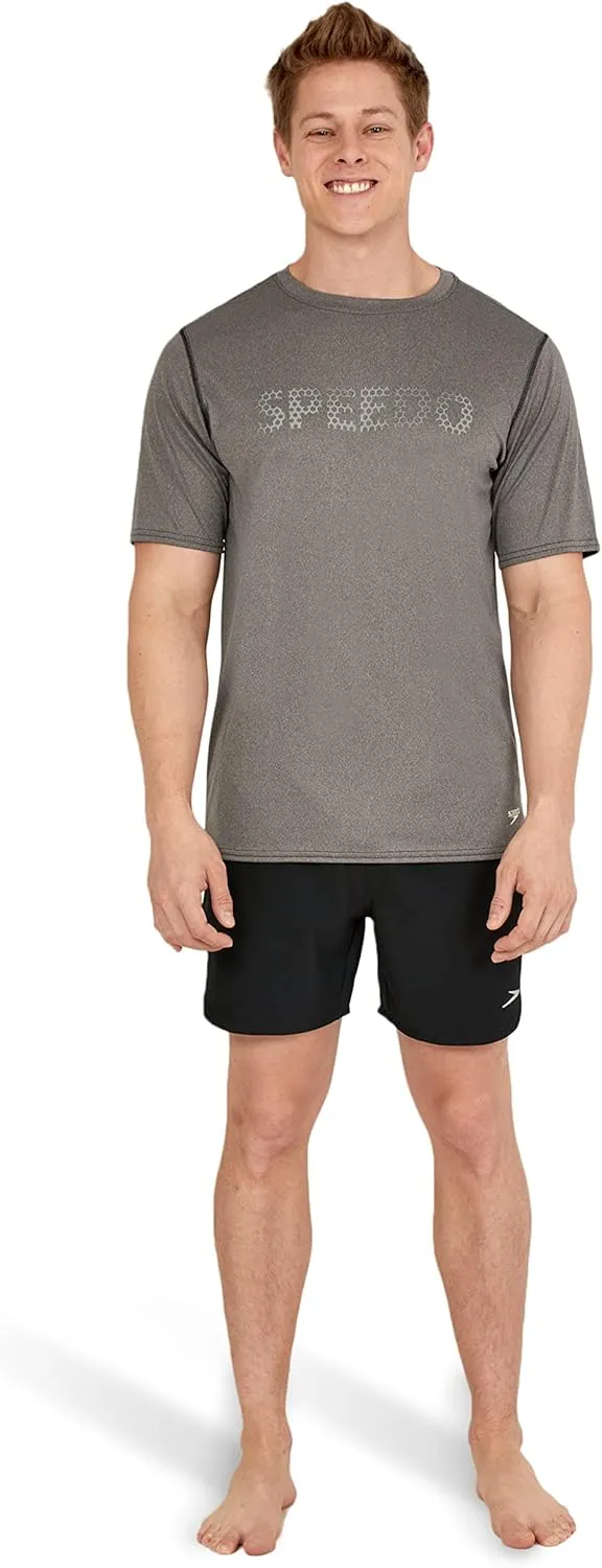 Speedo Men's Uv Swim Shirt Graphic Short Sleeve Tee