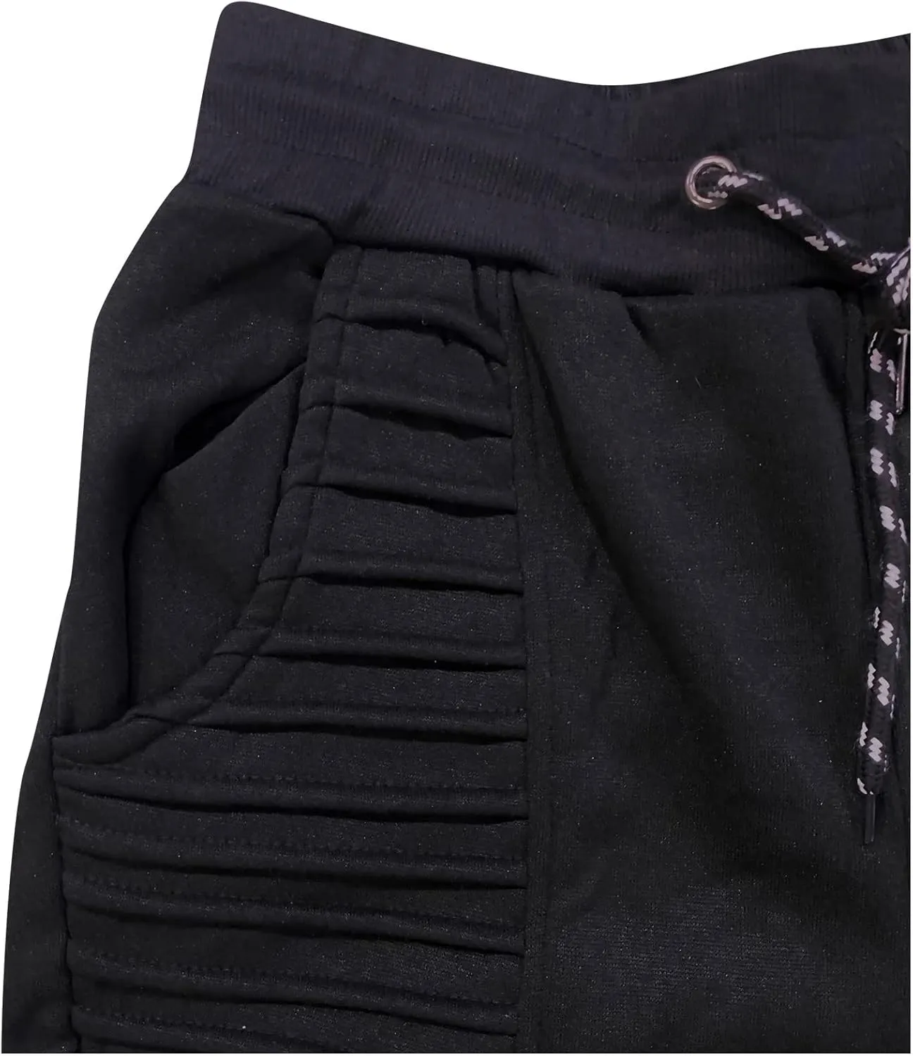 Spring and Summer Pants for Men 2023 Hip-Hop Drawstring Elastic Waist Skinny-Fit Slacks Tapered Ripped Trousers