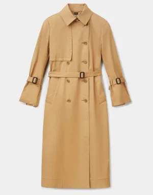 Stretch Cotton Gabardine Trench