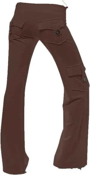 Sweatpants for Women Wide Leg Cargo Pants High Rise Yoga Leggings with Pockets Plus Size Y2K Drawstring Straight Leg Pants