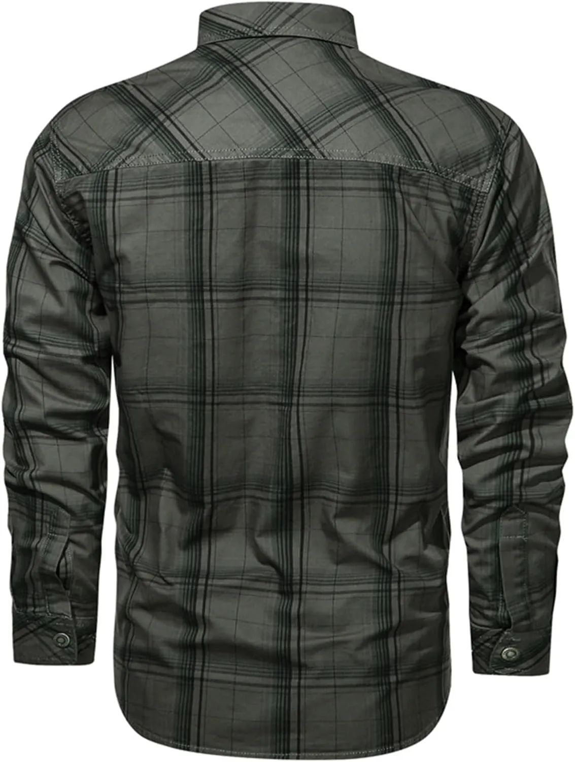 Tactical Long Sleeve Shirts for Men Military Button Up Snap Work Shirts Quick Dry Western Tops