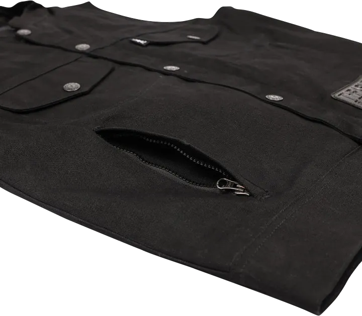 THRASHIN SUPPLY CO. Nightrider v2 Riding Vest - Black - Large - TMJ-12-10
