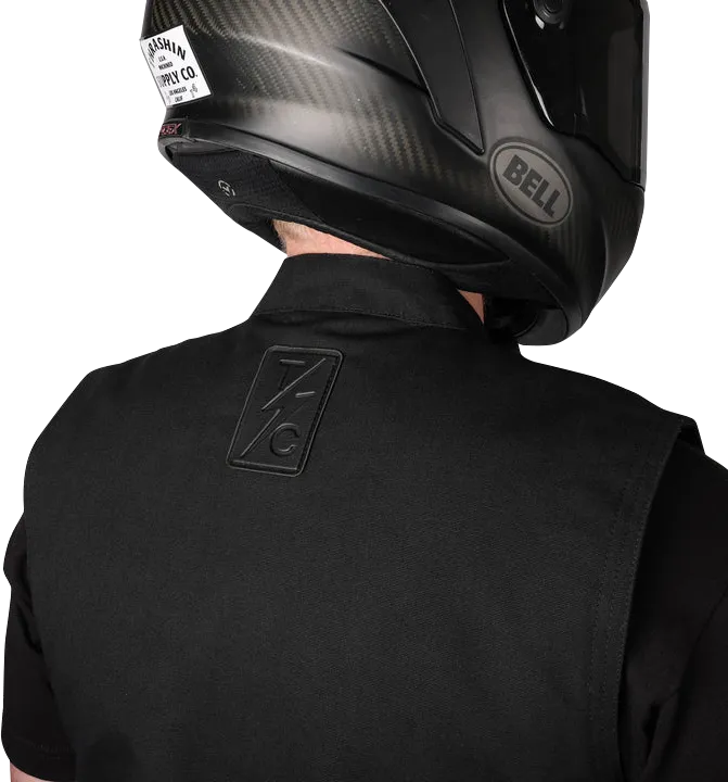 THRASHIN SUPPLY CO. Nightrider v2 Riding Vest - Black - Large - TMJ-12-10
