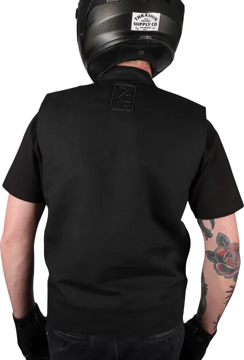 THRASHIN SUPPLY CO. Nightrider v2 Riding Vest - Black - Large - TMJ-12-10