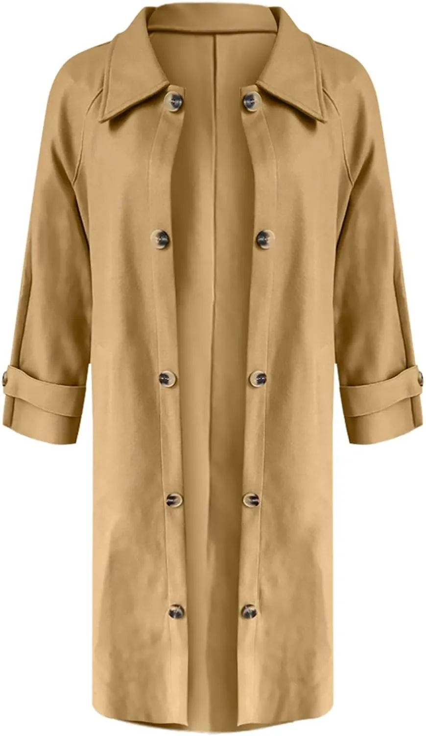 Trench Coats for Women Long Jacket Loose Fitting Warm Winter Outwear Fashion Lapel Jacket Coats Long Coats for Women
