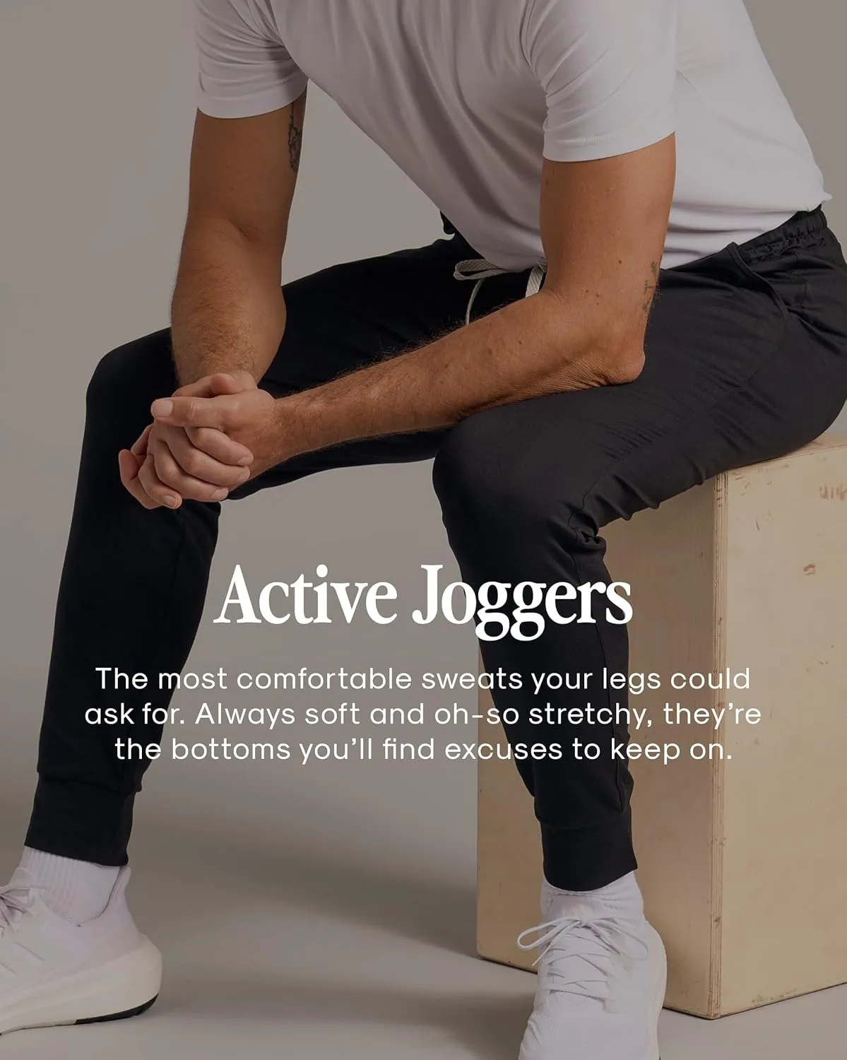 True Classic Joggers for Men - Premium Mens Joggers - Fleece or Active Fabric - Mens Sweat Pants, Athletic Pants for Men