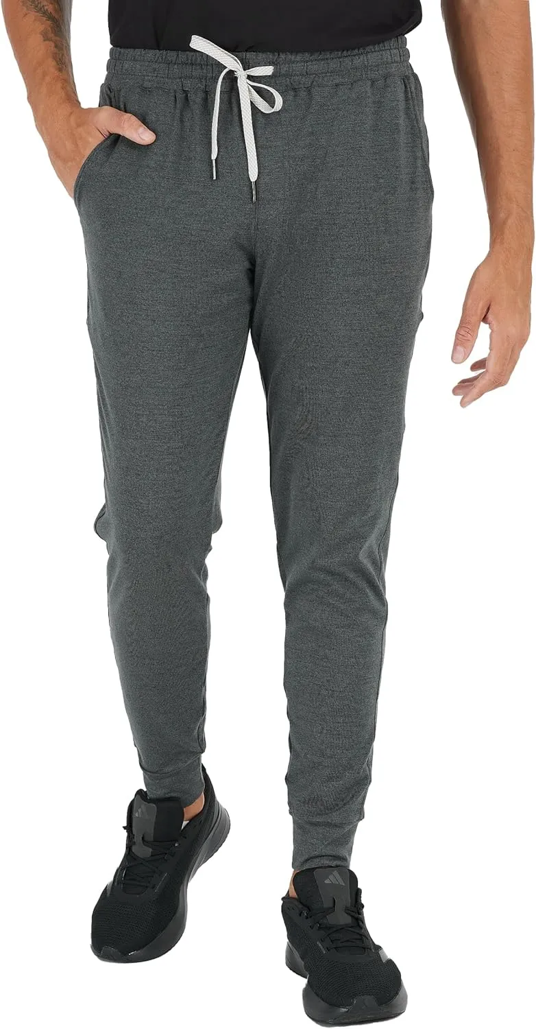 True Classic Joggers for Men - Premium Mens Joggers - Fleece or Active Fabric - Mens Sweat Pants, Athletic Pants for Men