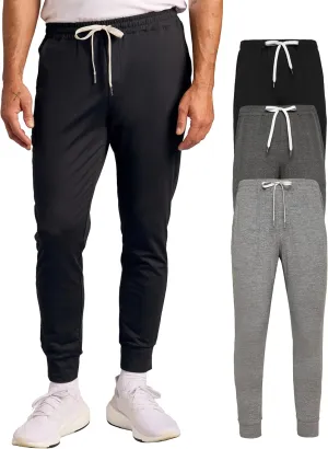 True Classic Joggers for Men - Premium Mens Joggers - Fleece or Active Fabric - Mens Sweat Pants, Athletic Pants for Men