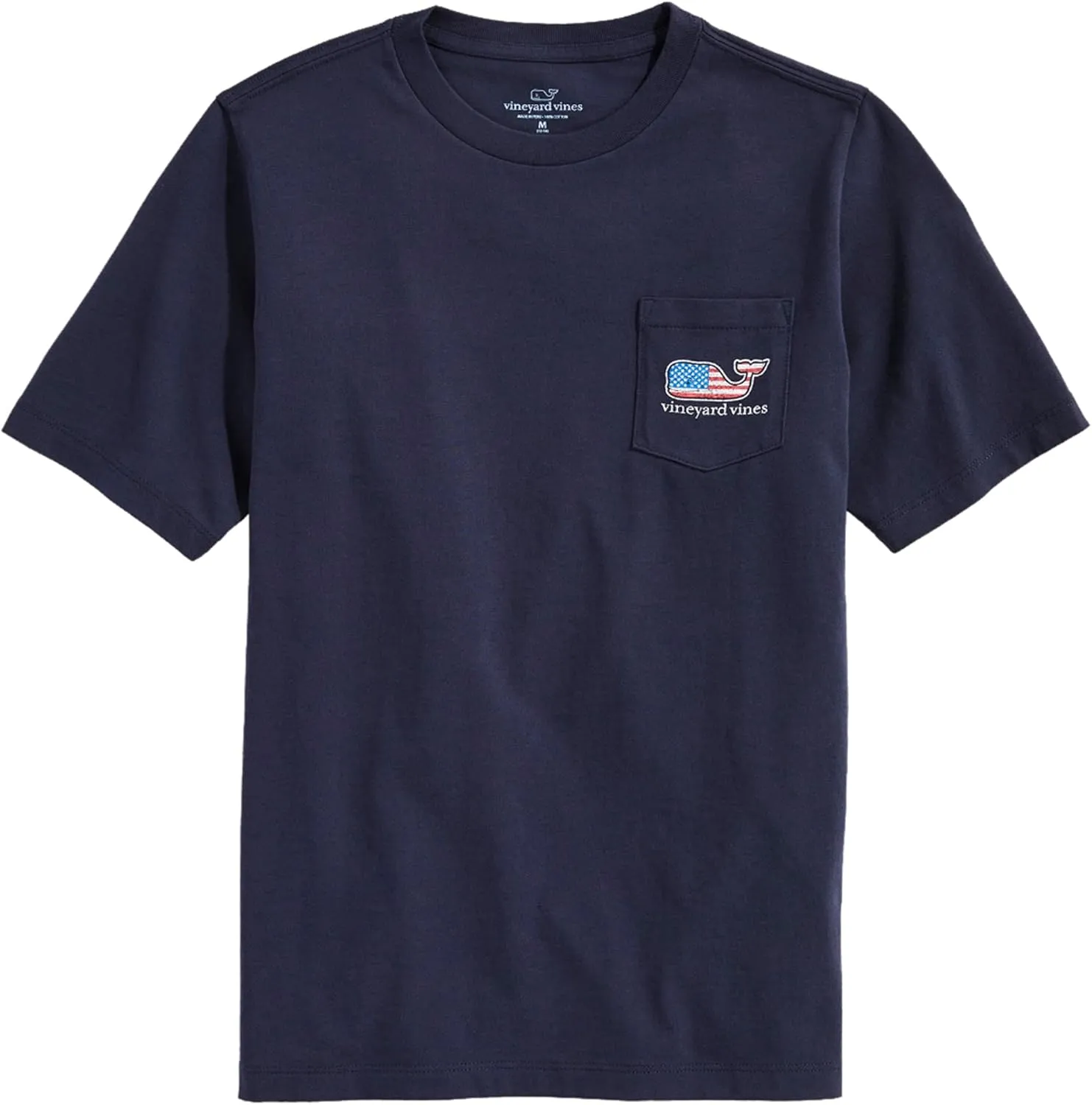 vineyard vines Boys' Flag Whale Short-Sleeve Pocket T-Shirt