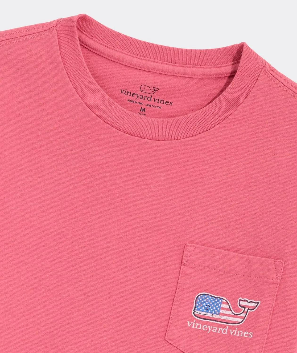 vineyard vines Boys' Flag Whale Short-Sleeve Pocket T-Shirt