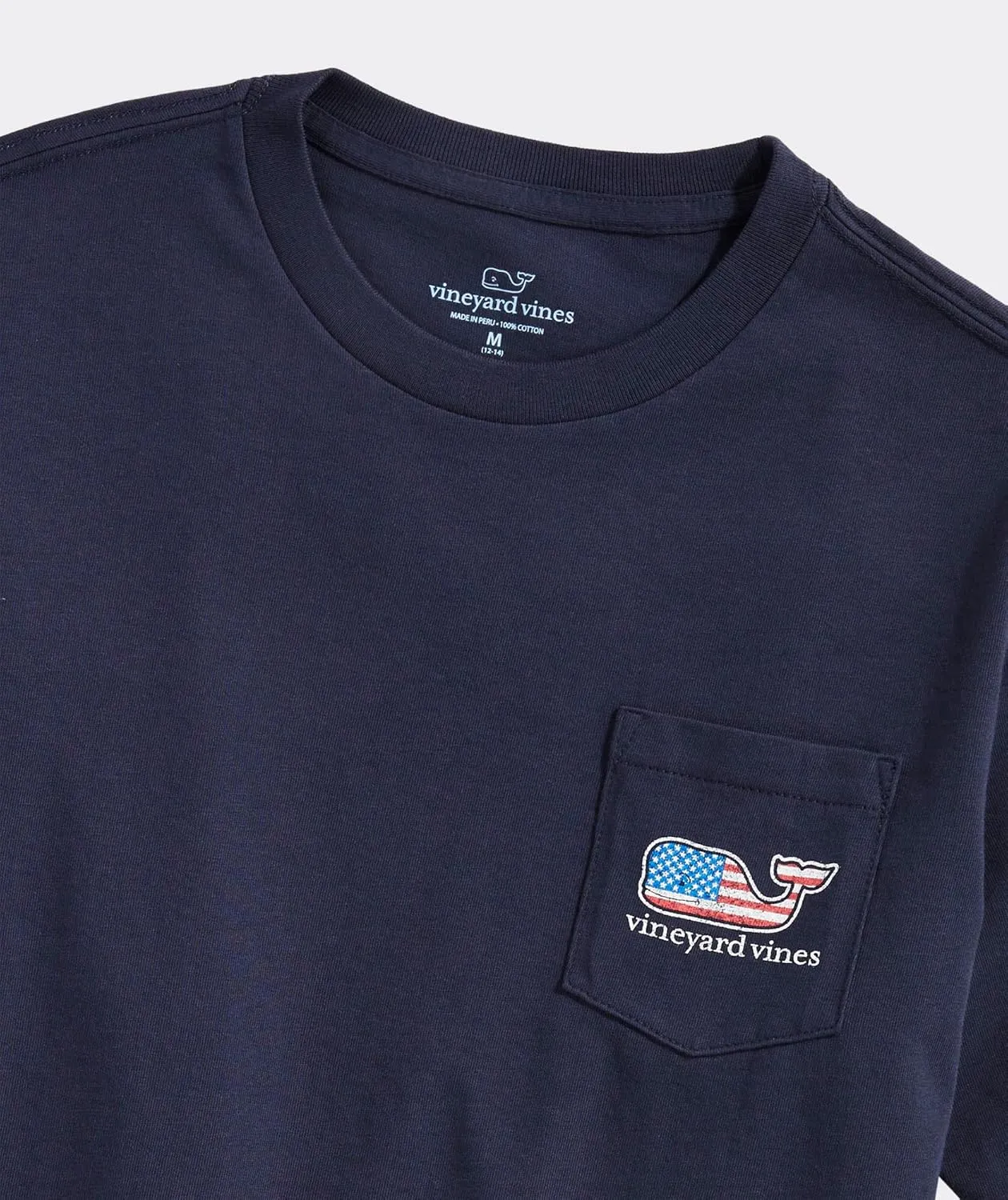 vineyard vines Boys' Flag Whale Short-Sleeve Pocket T-Shirt