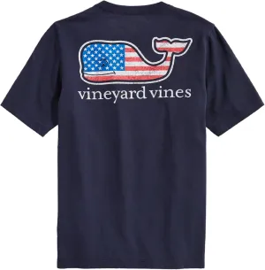 vineyard vines Boys' Flag Whale Short-Sleeve Pocket T-Shirt
