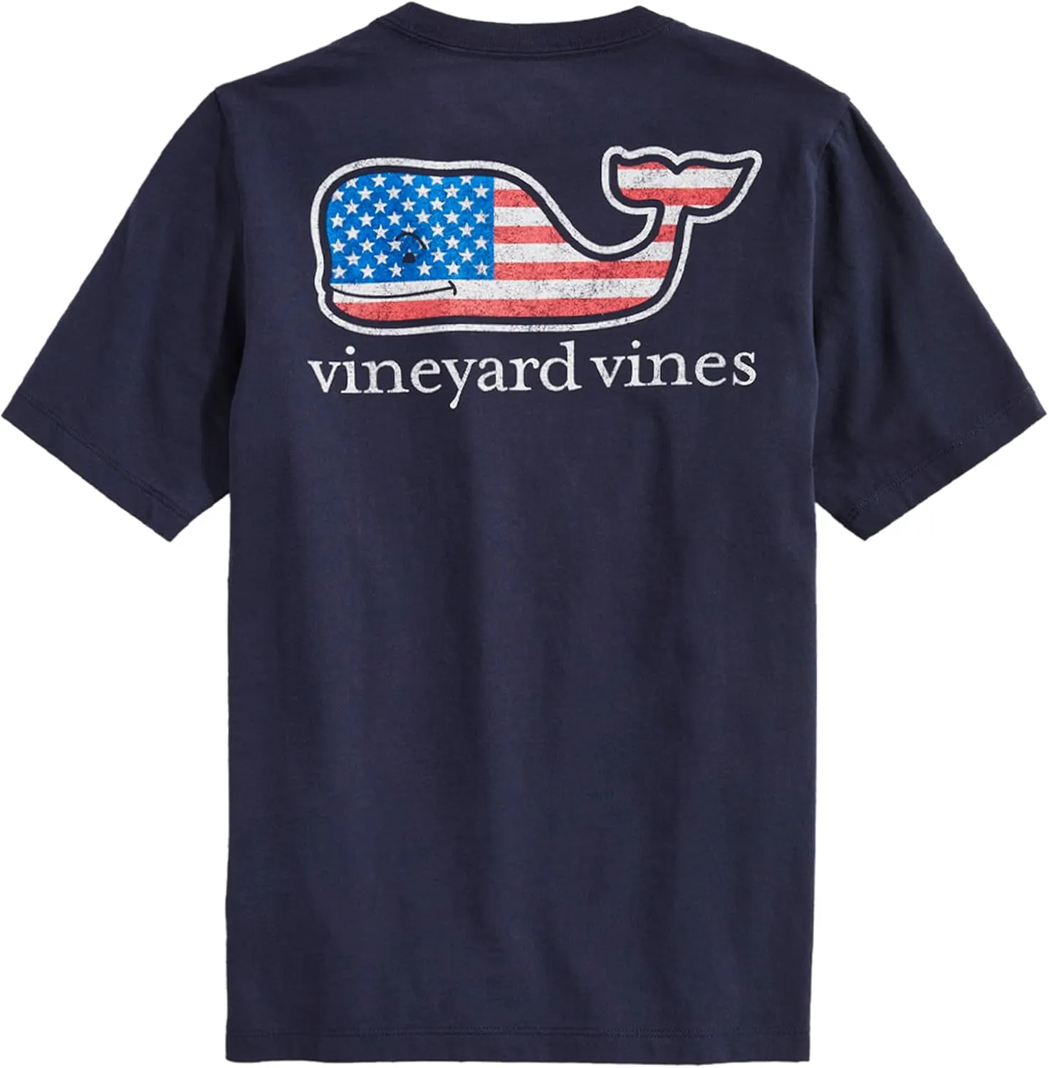vineyard vines Boys' Flag Whale Short-Sleeve Pocket T-Shirt