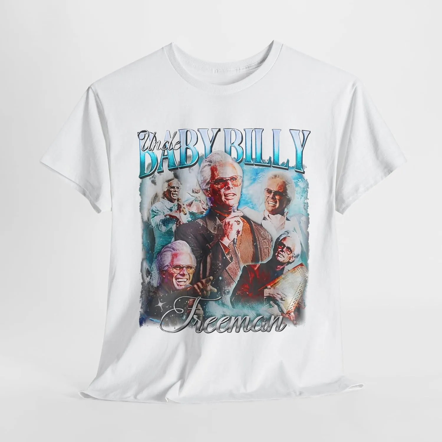 Vintage Uncle Southern Baby Icon Billy Tee | 90s Throwback Bible Game Graphic | Retro Preacher Energy Shirt