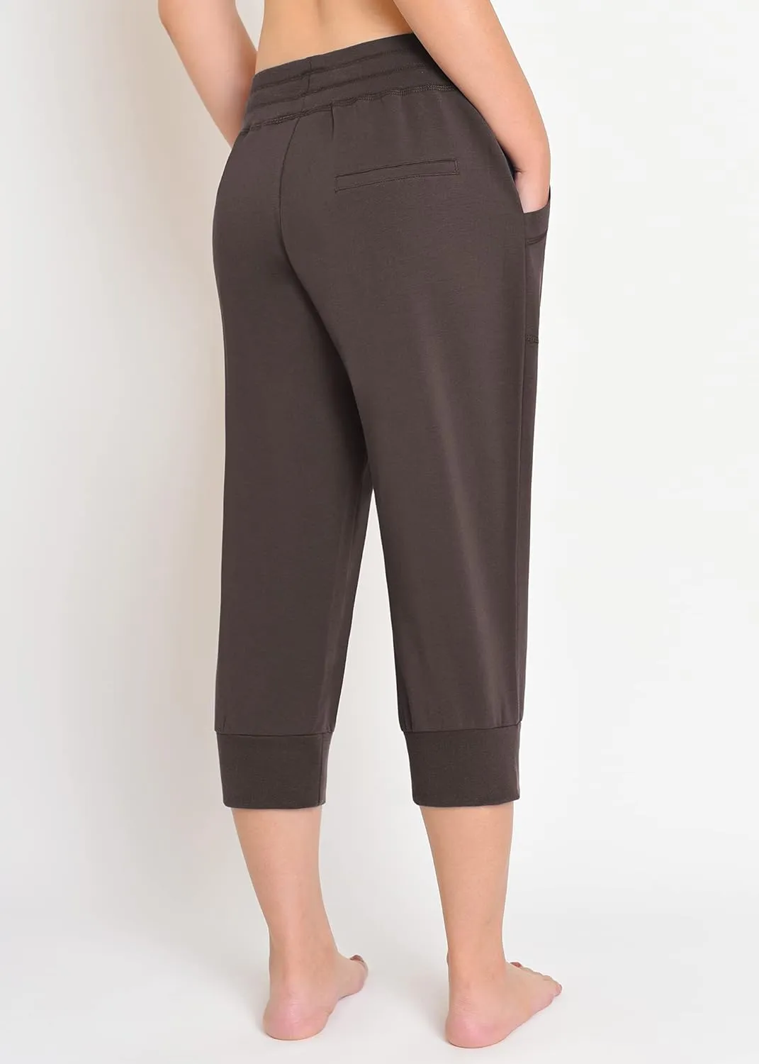 Weintee Women's Capri Joggers Jersey Sweatpants