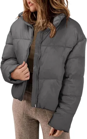 Winter Coats and Winter Casual Short Drawstring Adjustable Cotton Vest Jacket Winter Jacket Plus Size Women Faux