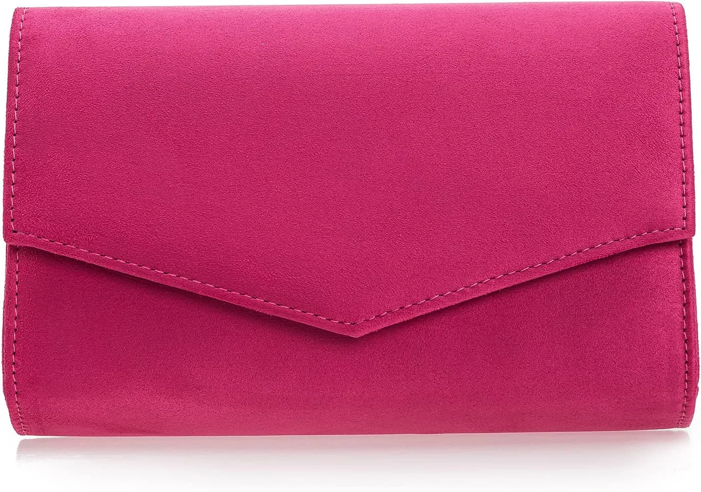 Women Evening Bag Dressy Clutch Handbag Faux Suede Purse for Wedding
