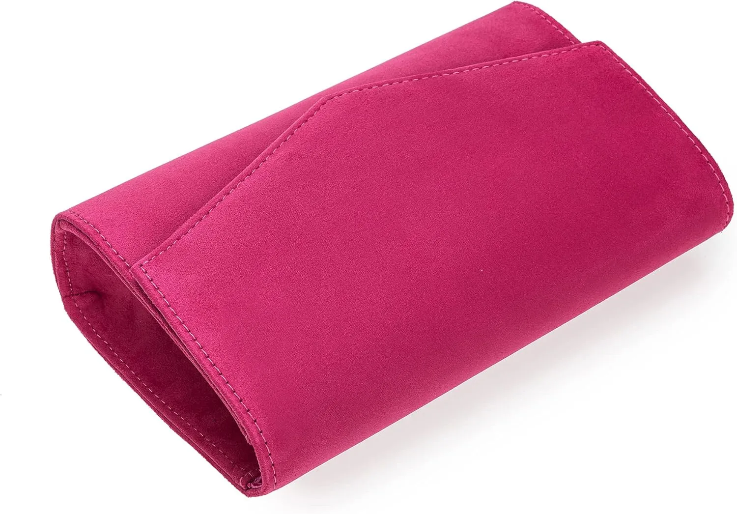 Women Evening Bag Dressy Clutch Handbag Faux Suede Purse for Wedding
