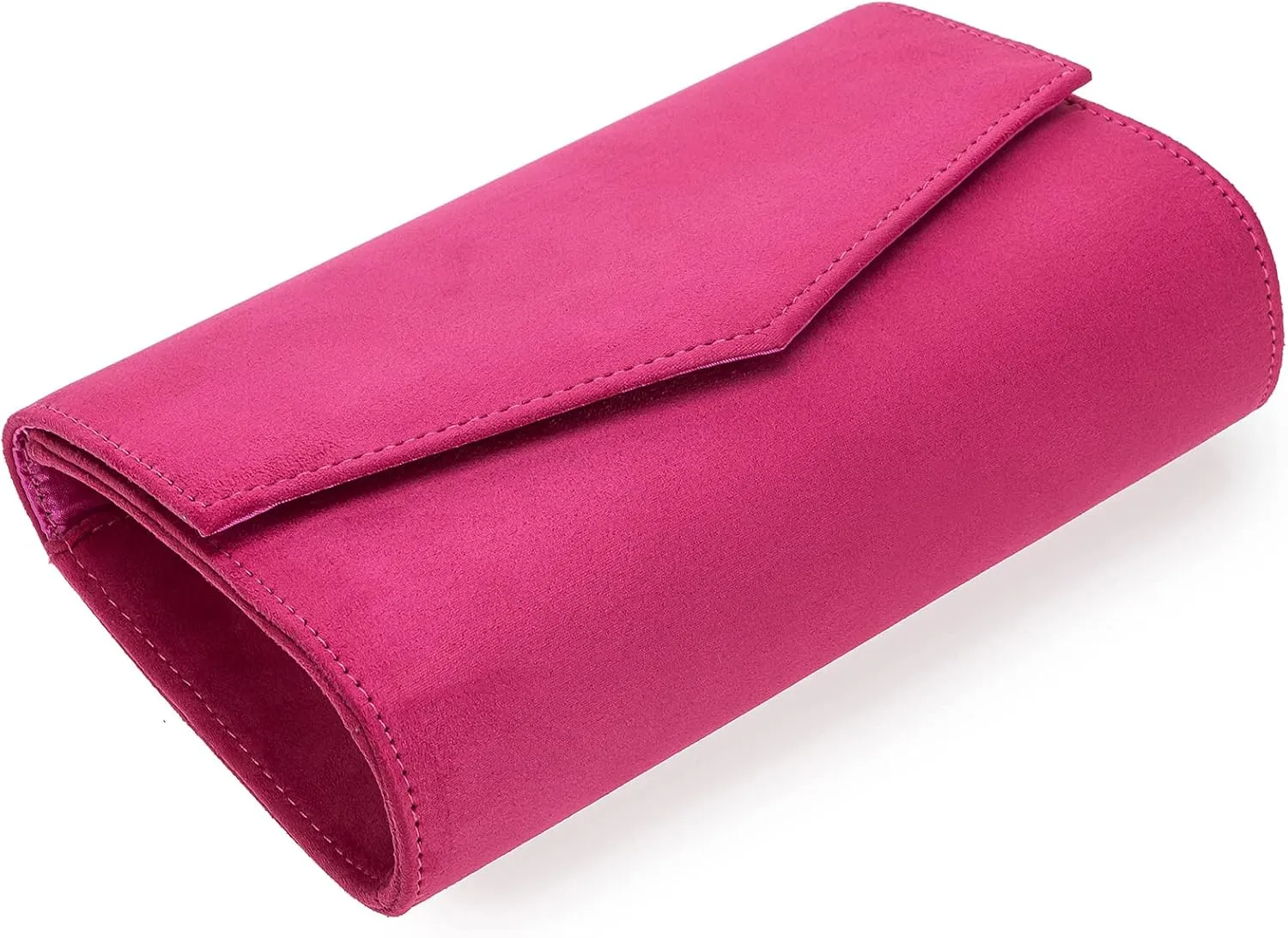 Women Evening Bag Dressy Clutch Handbag Faux Suede Purse for Wedding