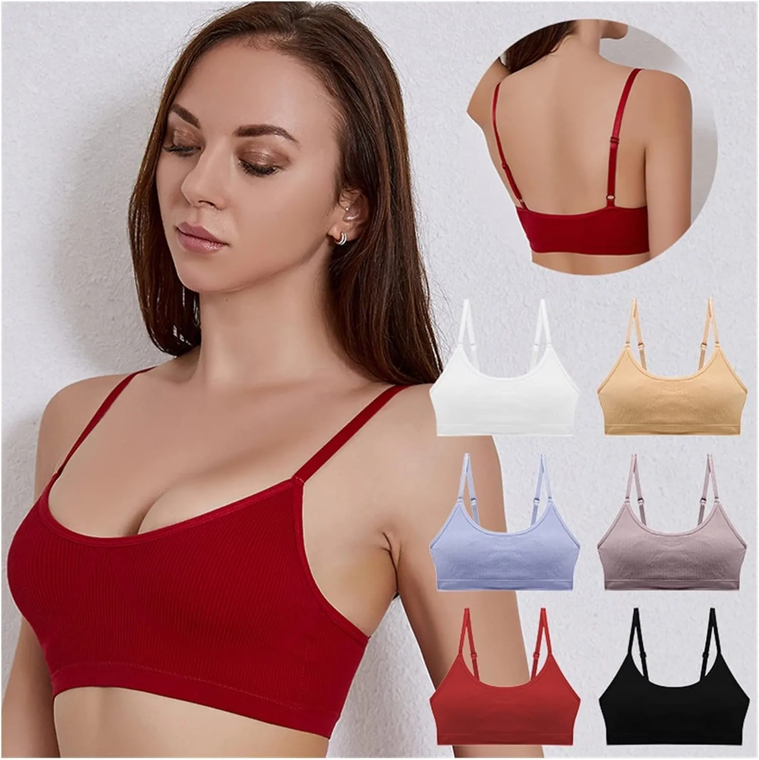 Women Top Sexy Crop Top Female Camisole Seamless Underwear Bralette Tops Summer Camis Sexy Lingerie Sports Bra