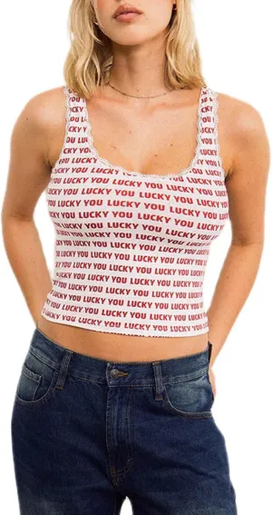 Women Y2K Lace Patchwork Tank Top Aesthetic Low Cut Sleeveless Backless Vest Vintage Camisole Crop Top Streetwear