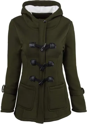 Womens Classic Coat Pocket Zipper Hoodies Sweatshirt Long Solid Color Coat Jacket Causal Fashion Top Casual Notch