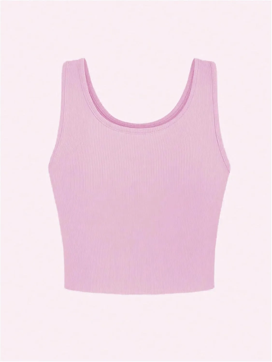 Women's Graphic Crop Tank Top Summer Round Neck Tank Top Shirts Casual Letter Print Sleeveless T Shirt
